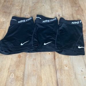 Nike Pro Dry Fit Compression shorts (bundle of 3)